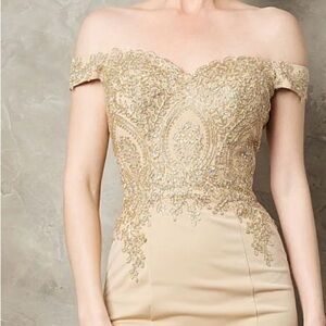 Never worn champagne mother of the Bride/Groom dress.